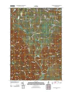 Bunnell Mountain 2012 topographic map thumbnail