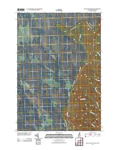 Metallak Mountain 2012 topographic map thumbnail