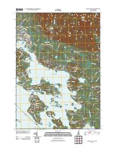 Melvin Village 2012 topographic map thumbnail
