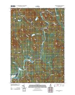 Teakettle Ridge 2012 topographic map thumbnail