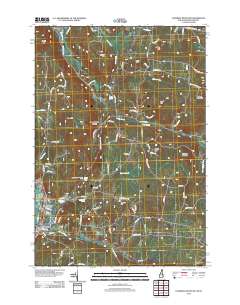 Lovering Mountain 2012 topographic map thumbnail