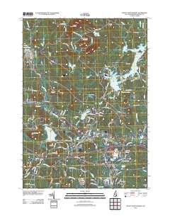 Mount Pawtuckaway 2012 topographic map thumbnail
