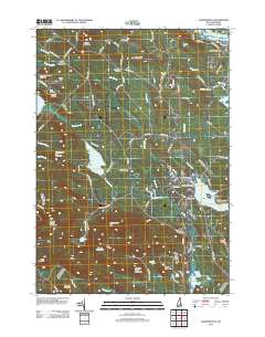 Sanbornville 2012 topographic map thumbnail