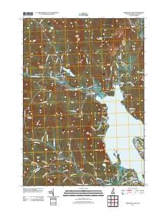 Newfound Lake 2012 topographic map thumbnail