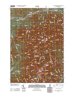 Mount Washington 2012 topographic map thumbnail