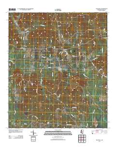 Dentville 2012 topographic map thumbnail