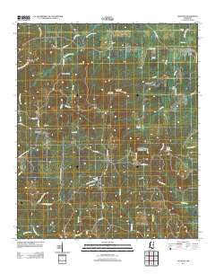 Gholson 2012 topographic map thumbnail