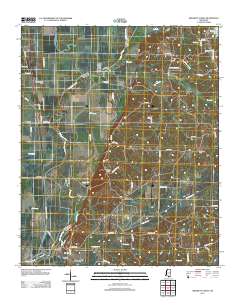 Arkabutla West 2012 topographic map thumbnail