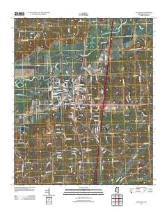 Batesville 2012 topographic map thumbnail