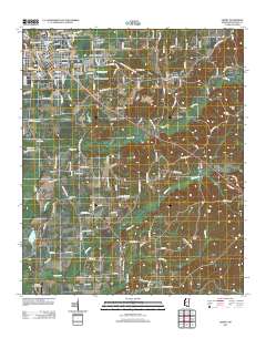 Amory 2012 topographic map thumbnail
