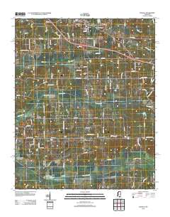 Byhalia 2012 topographic map thumbnail