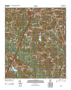 Dixie 2012 topographic map thumbnail