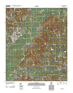 Durant 2012 topographic map thumbnail