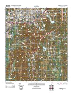 Meridian South 2012 topographic map thumbnail