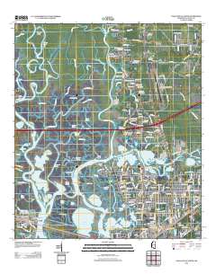 Pascagoula North 2012 topographic map thumbnail