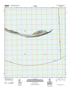 Petit Bois Island 2012 topographic map thumbnail