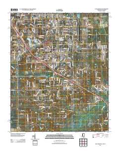 Olive Branch 2012 topographic map thumbnail