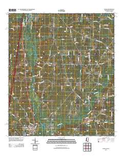 Osyka 2012 topographic map thumbnail