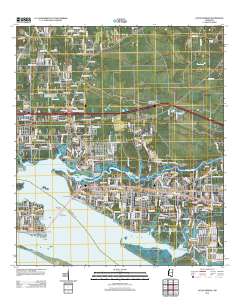 Ocean Springs 2012 topographic map thumbnail