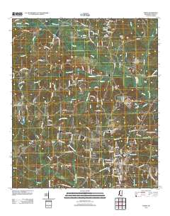 Purvis 2012 topographic map thumbnail