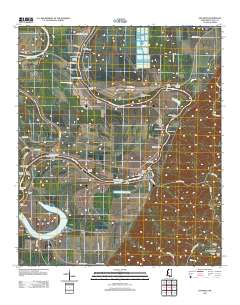 Satartia 2012 topographic map thumbnail