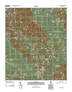 Wautubbee 2012 topographic map thumbnail
