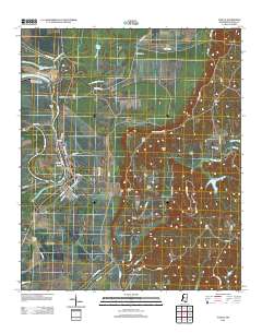 Tchula 2012 topographic map thumbnail