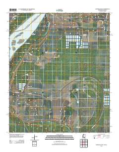 Whiting Bayou 2012 topographic map thumbnail