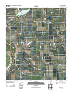 Beulah 2012 topographic map thumbnail