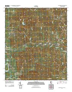 Baxterville SW 2012 topographic map thumbnail