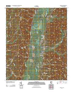 Amory SE 2012 topographic map thumbnail