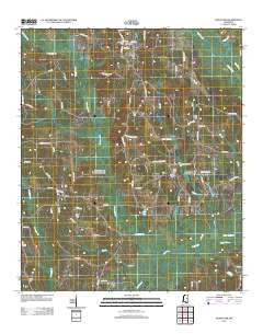 Noxapater 2012 topographic map thumbnail