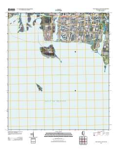 Pascagoula South 2012 topographic map thumbnail