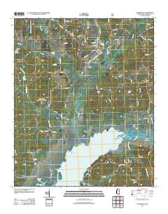 Coffeeville 2012 topographic map thumbnail