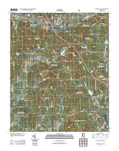 Hickory Flat 2012 topographic map thumbnail