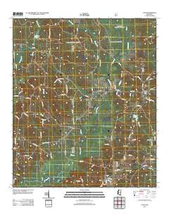 Louin 2012 topographic map thumbnail