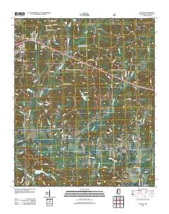 Yocona 2012 topographic map thumbnail