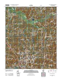 Holly Springs 2012 topographic map thumbnail