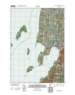 Saint Albans Bay 2012 topographic map thumbnail