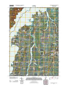 Vergennes West 2012 topographic map thumbnail
