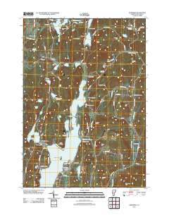 Bomoseen 2012 topographic map thumbnail