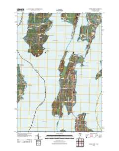 North Hero 2012 topographic map thumbnail