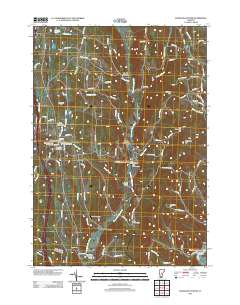 Randolph Center 2012 topographic map thumbnail
