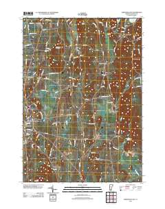 Vergennes East 2012 topographic map thumbnail