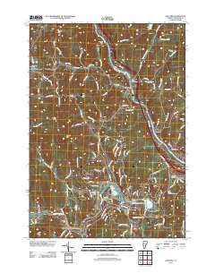 Quechee 2012 topographic map thumbnail