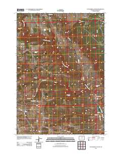 Packsaddle Canyon 2012 topographic map thumbnail