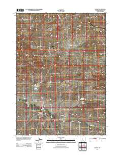 Moneta 2012 topographic map thumbnail