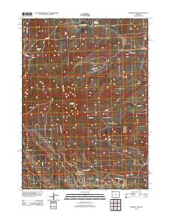 Whiskey Peak 2012 topographic map thumbnail