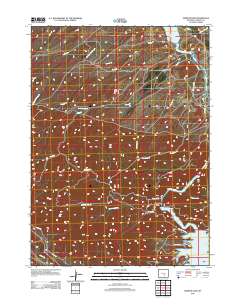 Seminoe Dam 2012 topographic map thumbnail