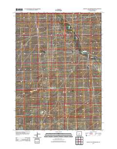 Seventy One Reservoir 2012 topographic map thumbnail